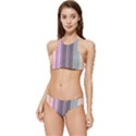 Triangle Stripes Texture Pattern Banded Triangle Bikini Set View1