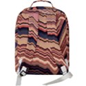 Jagged Pink Amplitude Waves Double Compartment Backpack View3