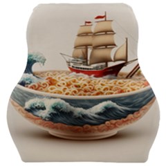 Noodles Pirate Chinese Food Food Car Seat Velour Cushion  by Ndabl3x