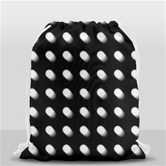 Background Dots Circles Graphic Drawstring Bag (small) by Ndabl3x