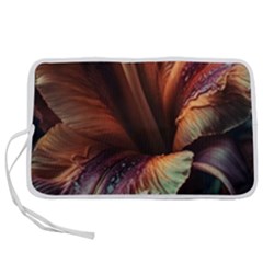Flower Orange Lilly Pen Storage Case (m) by Ndabl3x