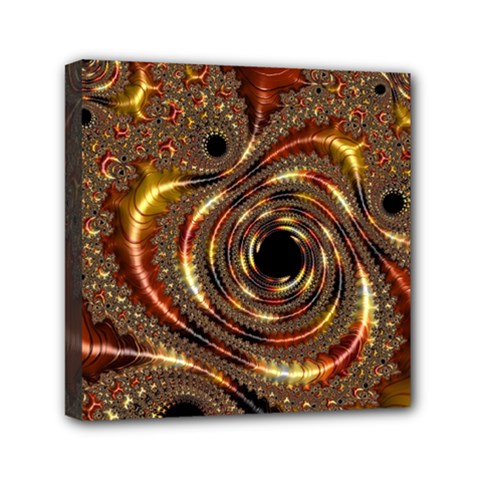 Geometric Art Fractal Abstract Art Mini Canvas 6  X 6  (stretched) by Ndabl3x