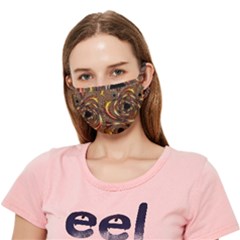 Geometric Art Fractal Abstract Art Crease Cloth Face Mask (adult) by Ndabl3x