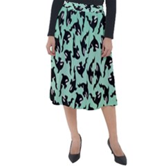 Orca Killer Whale Fish Classic Velour Midi Skirt  by Ndabl3x