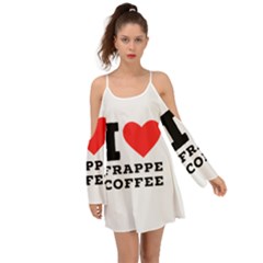 I Love Frappe Coffee Boho Dress by ilovewhateva