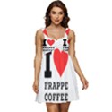 I love frappe coffee Ruffle Strap Babydoll Chiffon Dress View1