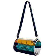 Abstract Statistic Rectangle Classification Mini Cylinder Bag by Wav3s