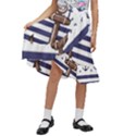 Anchor-background-design Kids  Ruffle Flared Wrap Midi Skirt View1