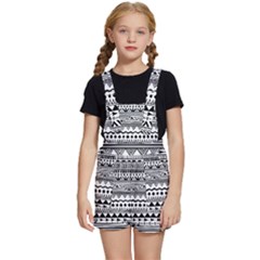 Boho-style-pattern Kids  Short Overalls by Wav3s