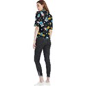 Seamless-adventure-space-vector-pattern-background Frill Neck Blouse View2