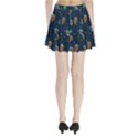 Monster-alien-pattern-seamless-background Pleated Mini Skirt View2