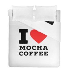 I Love Mocha Coffee Duvet Cover Double Side (full/ Double Size) by ilovewhateva