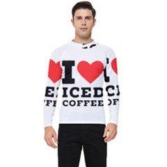 I Love Iced Coffee Men s Long Sleeve Rash Guard by ilovewhateva