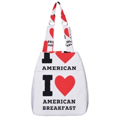 I Love American Breakfast Center Zip Backpack by ilovewhateva