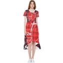Geometry Mathematics Cube High Low Boho Dress View1