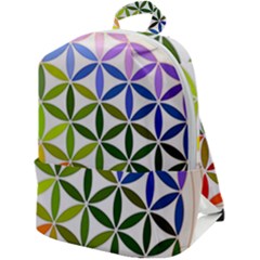 Mandala Rainbow Colorful Zip Up Backpack by Ndabl3x