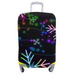Snowflakes Snow Winter Christmas Luggage Cover (medium) by Ndabl3x