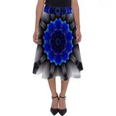 Kaleidoscope Abstract Round Perfect Length Midi Skirt by Ndabl3x