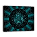Ornament District Turquoise Canvas 14  x 11  (Stretched) View1