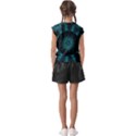 Ornament District Turquoise Kids  Raglan Cap Sleeve Tee View2