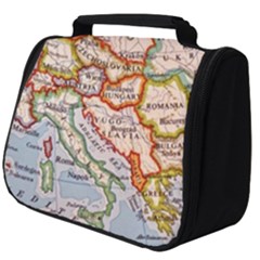 Map Europe Globe Countries States Full Print Travel Pouch (big) by Ndabl3x