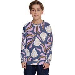 Flowers Pattern Floral Pattern Kids  Long Sleeve Jersey by Vaneshop