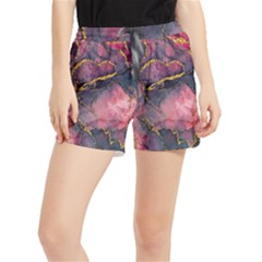 Pink Texture Resin Women s Runner Shorts by Vaneshop