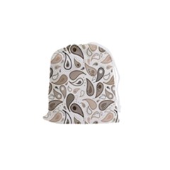 Paisley Pattern Background Graphic Drawstring Pouch (small) by Vaneshop