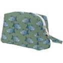 Fishes Pattern Background Theme Wristlet Pouch Bag (Large) View2