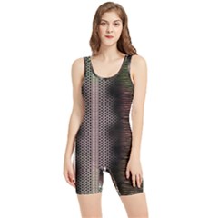 Leopard Animal Shawl Honeycomb Women s Wrestling Singlet by Vaneshop