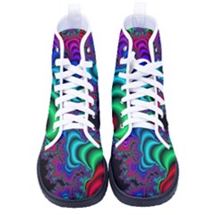 Abstract Piece Color Kid s High-top Canvas Sneakers by Vaneshop