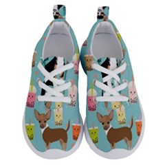 Chihuahua Bubble Kawaii Boba Tea Cute Dog Running Shoes by Wav3s