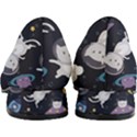 Space Cat Illustration Pattern Astronaut Women s Block Heels  View4