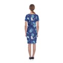 Cat Spacesuit Space Suit Astronaut Pattern Classic Short Sleeve Midi Dress View2