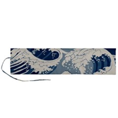 Japanese Wave Pattern Roll Up Canvas Pencil Holder (l) by Wav3s