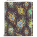 Pattern Feather Peacock 8  x 10  Softcover Notebook View2