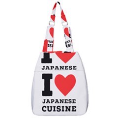 I Love Japanese Cuisine Center Zip Backpack by ilovewhateva