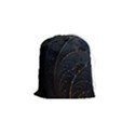 Abstract Dark Shine Structure Fractal Golden Drawstring Pouch (Small) View1