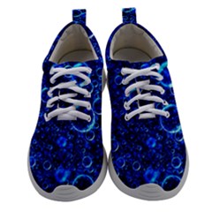 Blue Bubbles Abstract Women Athletic Shoes by Vaneshop