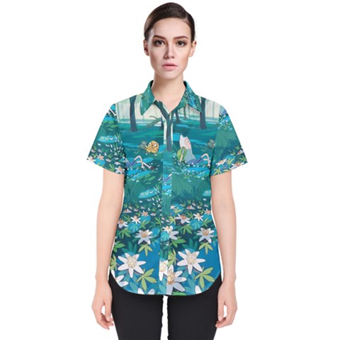 Psychedelic Adventure Women s Short Sleeve Shirt by Cowasu