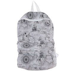 Vintage Cartography Atlas Nautical Map Foldable Lightweight Backpack by Cowasu