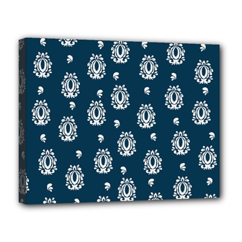 Pattern Baroque Art Drawing Canvas 14  X 11  (stretched) by Ndabl3x