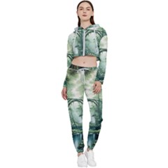 River Forest Wood Nature Cropped Zip Up Lounge Set by Ndabl3x