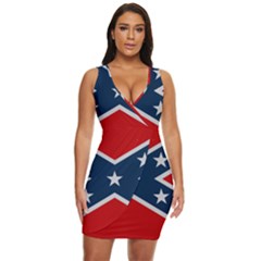 Rebel Flag  Draped Bodycon Dress by Jen1cherryboot88