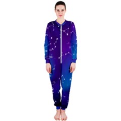 Realistic Night Sky With Constellations Onepiece Jumpsuit (ladies) by Cowasu
