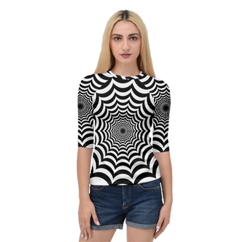 Spider Web Hypnotic Quarter Sleeve Raglan Tee by Amaryn4rt