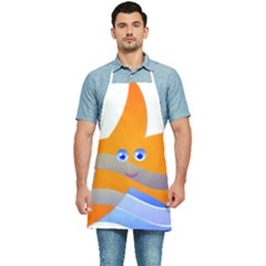 Beach Sea Shell Swimming Kitchen Apron by Amaryn4rt