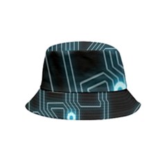 A Completely Seamless Background Design Circuitry Inside Out Bucket Hat (kids) by Amaryn4rt