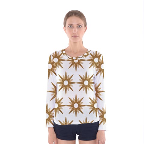 Seamless Repeating Tiling Tileable Women s Long Sleeve Tee by Amaryn4rt