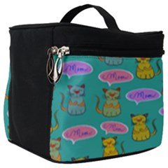 Meow Cat Pattern Make Up Travel Bag (big) by Amaryn4rt